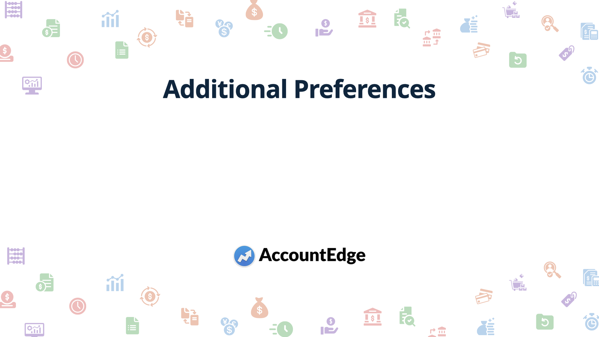 Additional Preferences