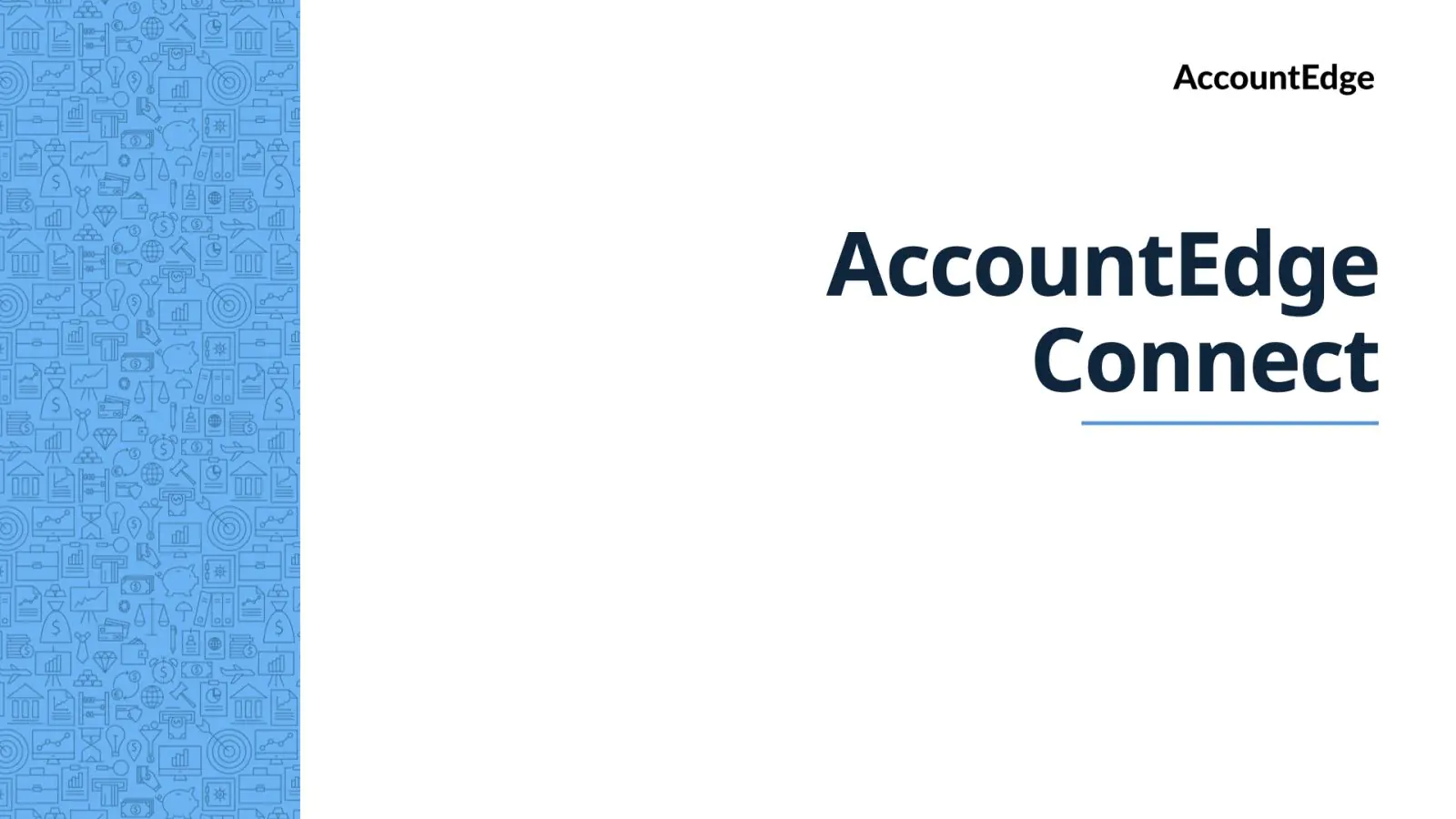 accountedge connect overview video